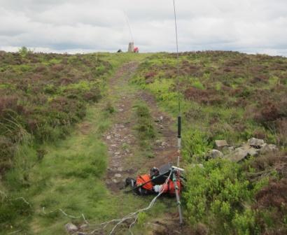 Martin's antenna, with Stefan's in the background