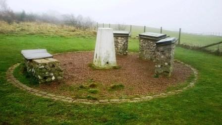 Trig point on Detling Hill