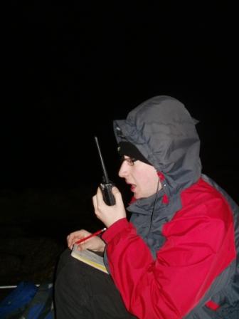 Jimmy calling CQ on the 2m handheld