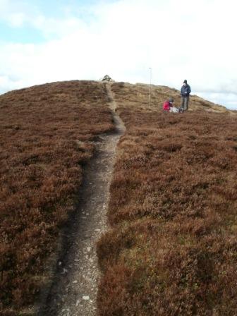 Final approach to Moel y Gamelin summit