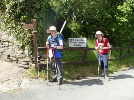 Jimmy & Liam at the start of the Low Fell path