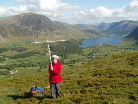 Jimmy setting up the SOTA Beam