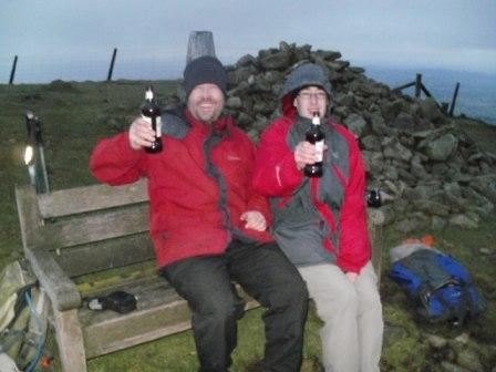 Tom M1EYP & Jimmy M3EYP toast Jimmy's Mountain Goat achievement