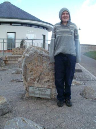 Marker stone at the north end of the ODP