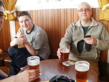 Refreshments in the buffet bar