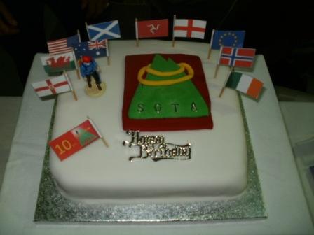 SOTA 10th birthday cake