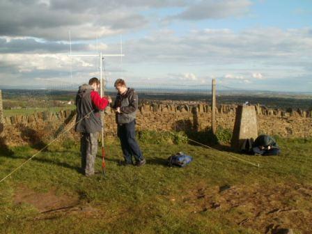 Jimmy & Edward setting up the SOTA Beam