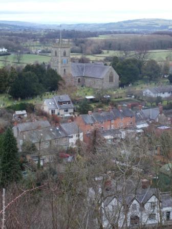 View over Montgomery from the castle