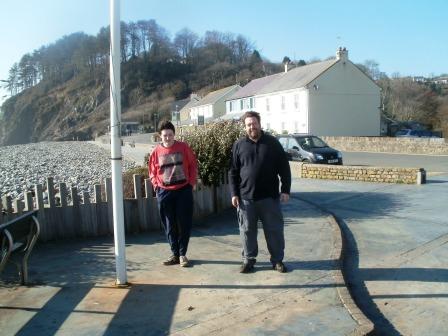 Liam & Tom at the finish point