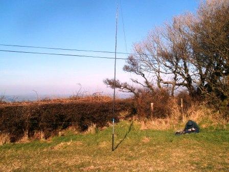 40m dipole on Brandy Hill