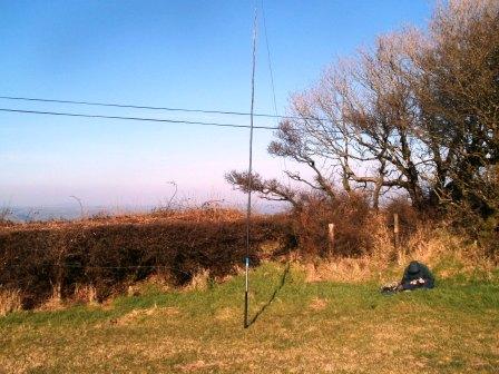 40m dipole on Brandy Hill