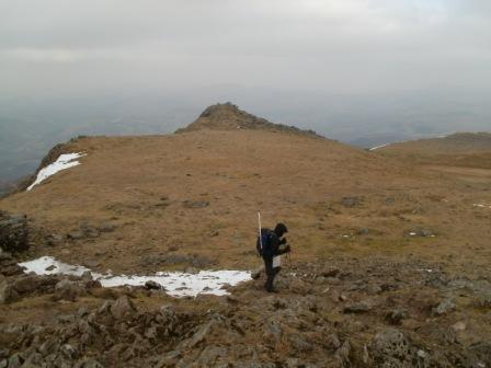 Jimmy exploring the summit area