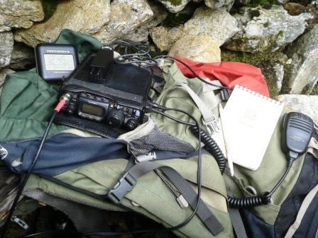 Tom's station in the summit shelter