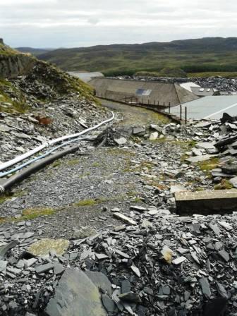 Initial climb up the quarry track