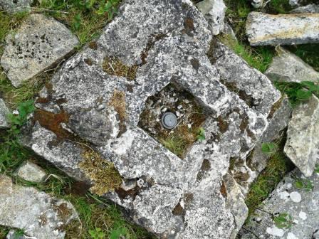 Possibly the trig point base on summit