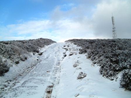 Final approach to Cyrn-y-Brain summit