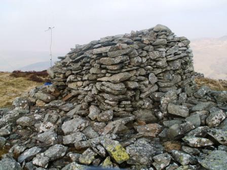 The summit cairn