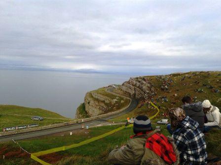 One of our vantage points for the rallying