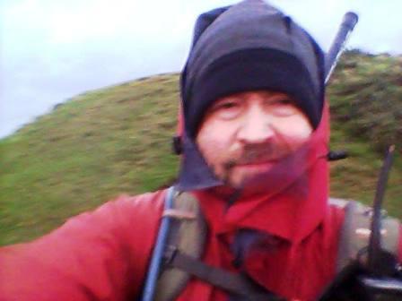 Battling with the wind on Swyre Head!
