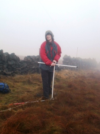 Jimmy M0HGY setting up the SOTA Beam