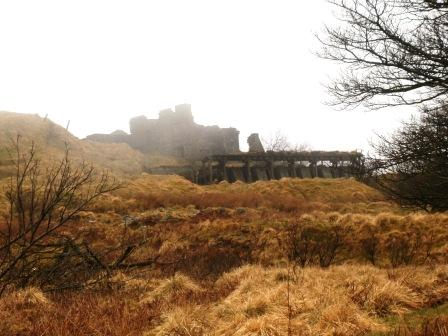 Ruins on the edge of the summit plateau