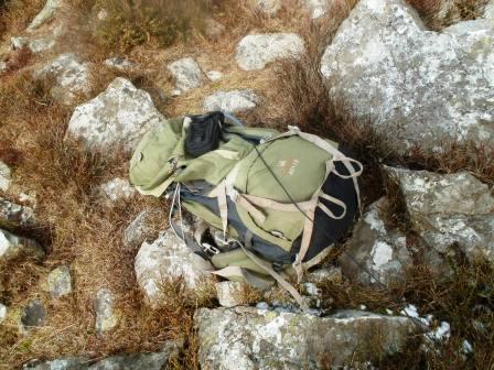 The rucksack on Stiperstones