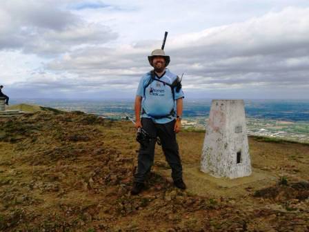 Tom at the summit trig point