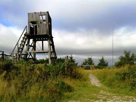 Wooden structure on High Vinnalls summit