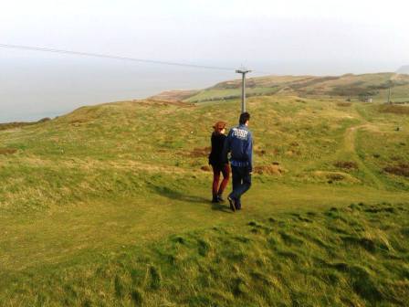 Walking down to Llandudno