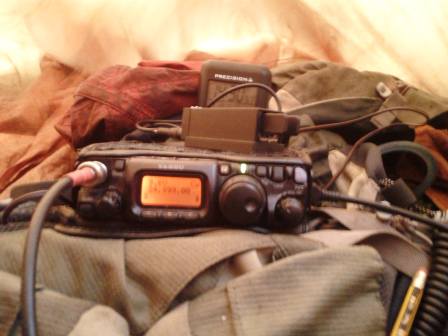 FT-817 inside the bothy bag