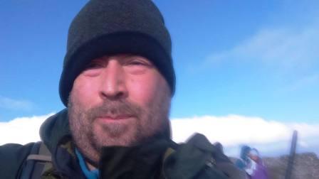 Cold and windy on the summit!