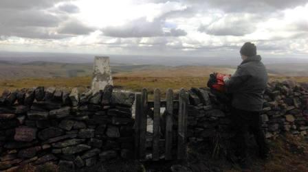 Andy operating at the summit