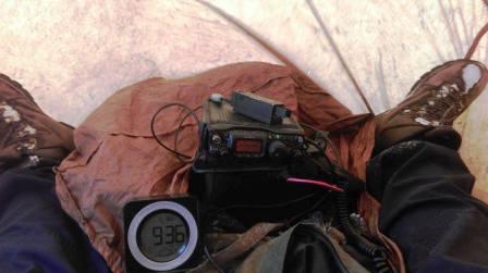 Operating inside the bothy bag