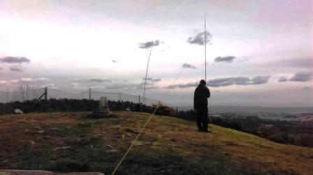 Setting up on Billinge Hill