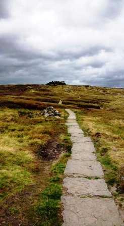 Approaching Edale Rocks