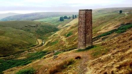 Start of a lovely section of walking down to Three Shires Head