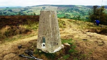 Gun trig point with Mike 2E0YYY in the background