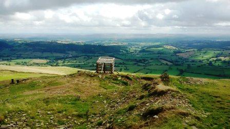 One of the mountain bike observation posts, close to the summit