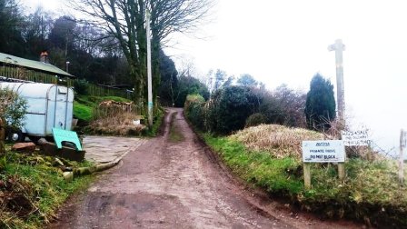 Start of walk up The Cloud