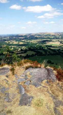 View north-east from the summit