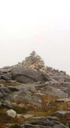 Summit cairn