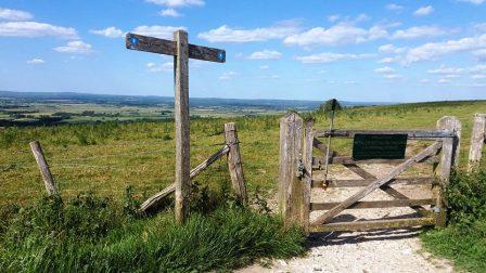 Start of Firle Beacon walk