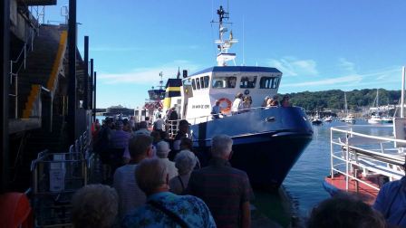 Boarding the foot passenger ferry to Sark