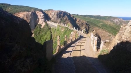 The spectacular causeway connecting Sark to Little Sark