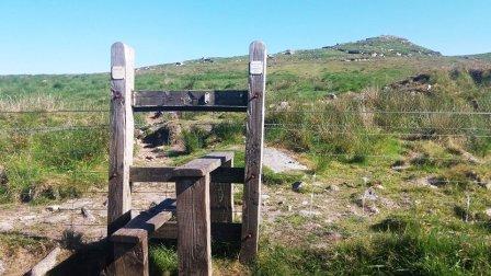 Stile ahead of the final ascent