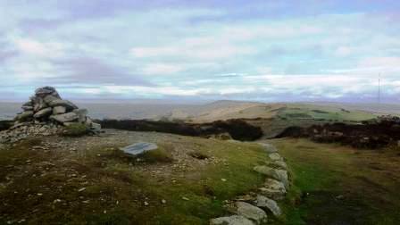 Looking out towards Moel y Parc from Penycloddiau