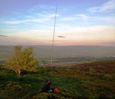 Tom M1EYP/P & 20m GP antenna