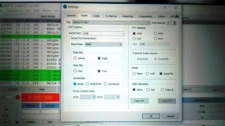 WSJT-X settings