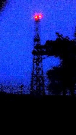 Transmitter mast on the summit