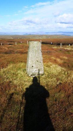 Trig point at the summit